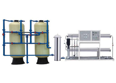 equipo del tratamiento de aguas del RO 5000LPH, purificador del agua del RO de 2 etapas con los tanques de FRP